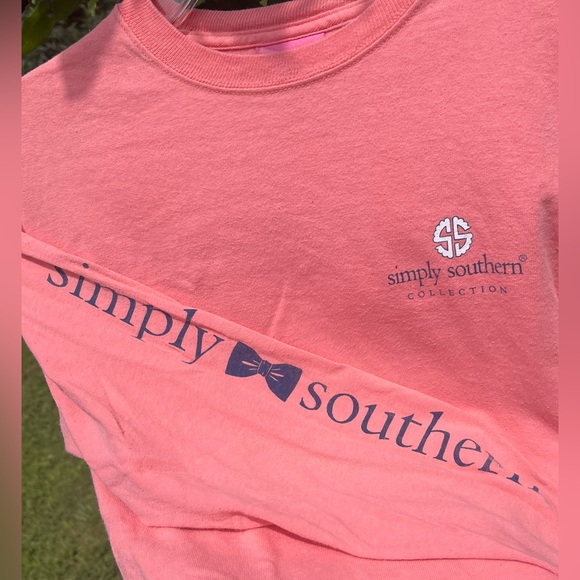 Simply Southern Just a Smalltown Girl CUTE Baby Goat Long Sleeve Tee Shirt Sz Sm - Picture 7 of 11